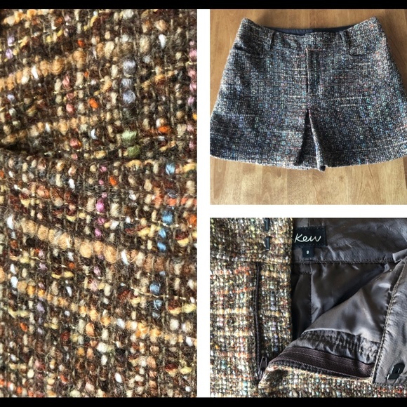KEW Tweed mini Skirt size 8 - Picture 1 of 6